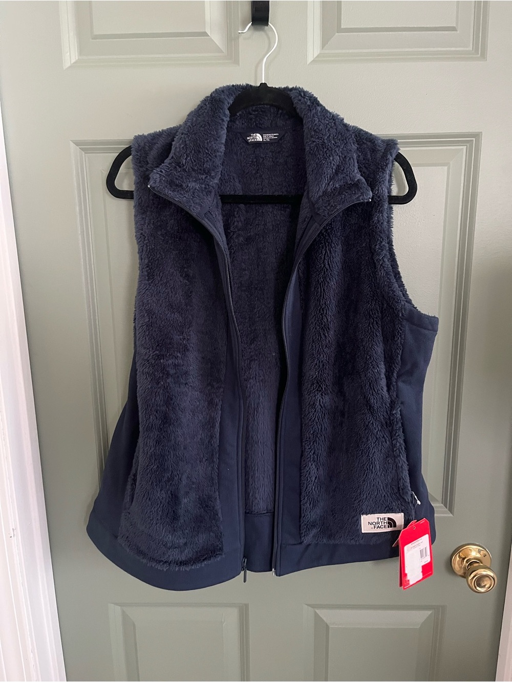 The North Face Women's Navy Plush Fleece Vest